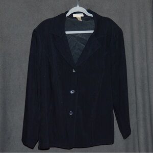 Soft touch, black blazer